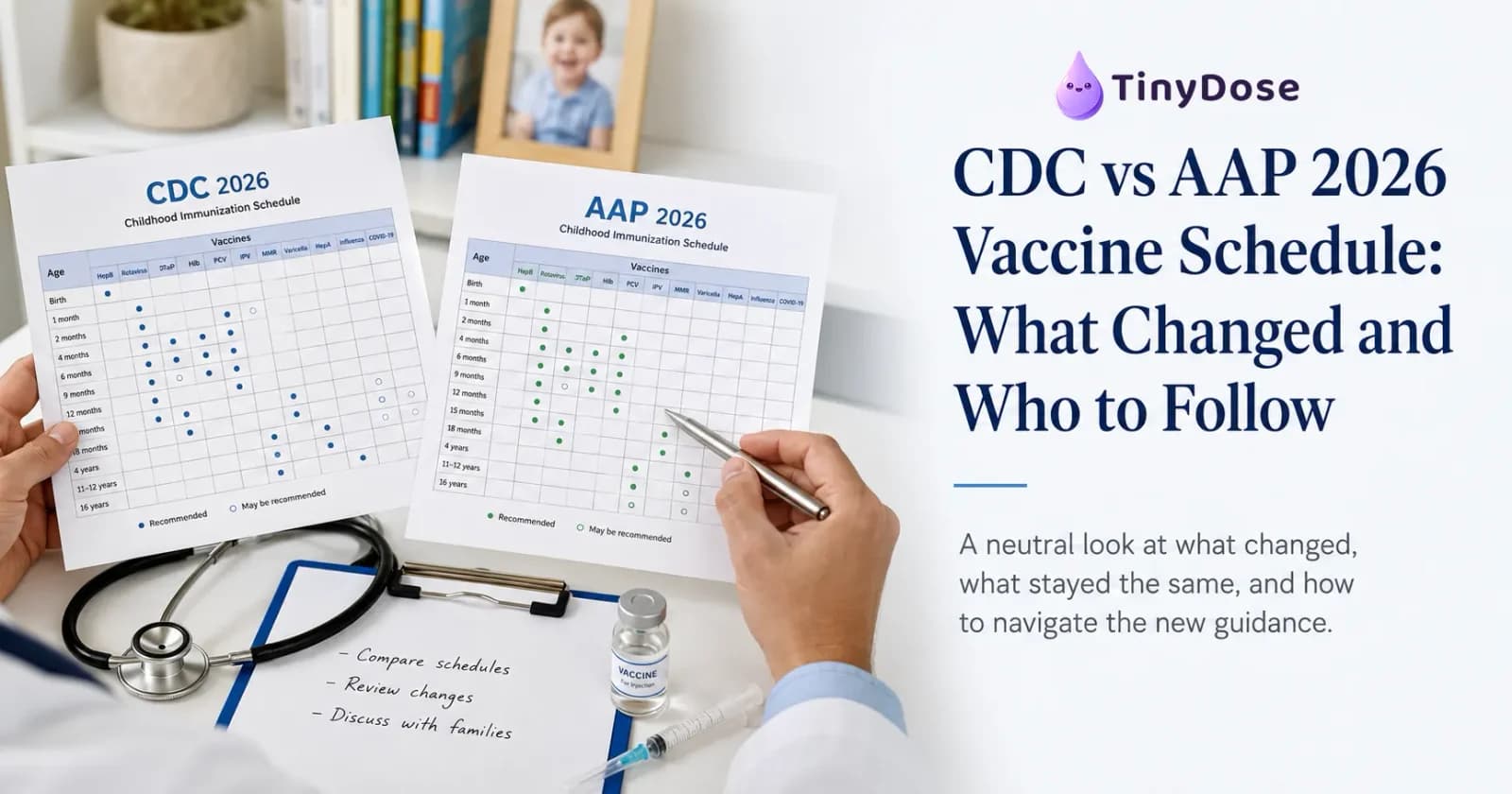 CDC vs AAP 2026 Vaccine Schedule: Which Should You Follow?