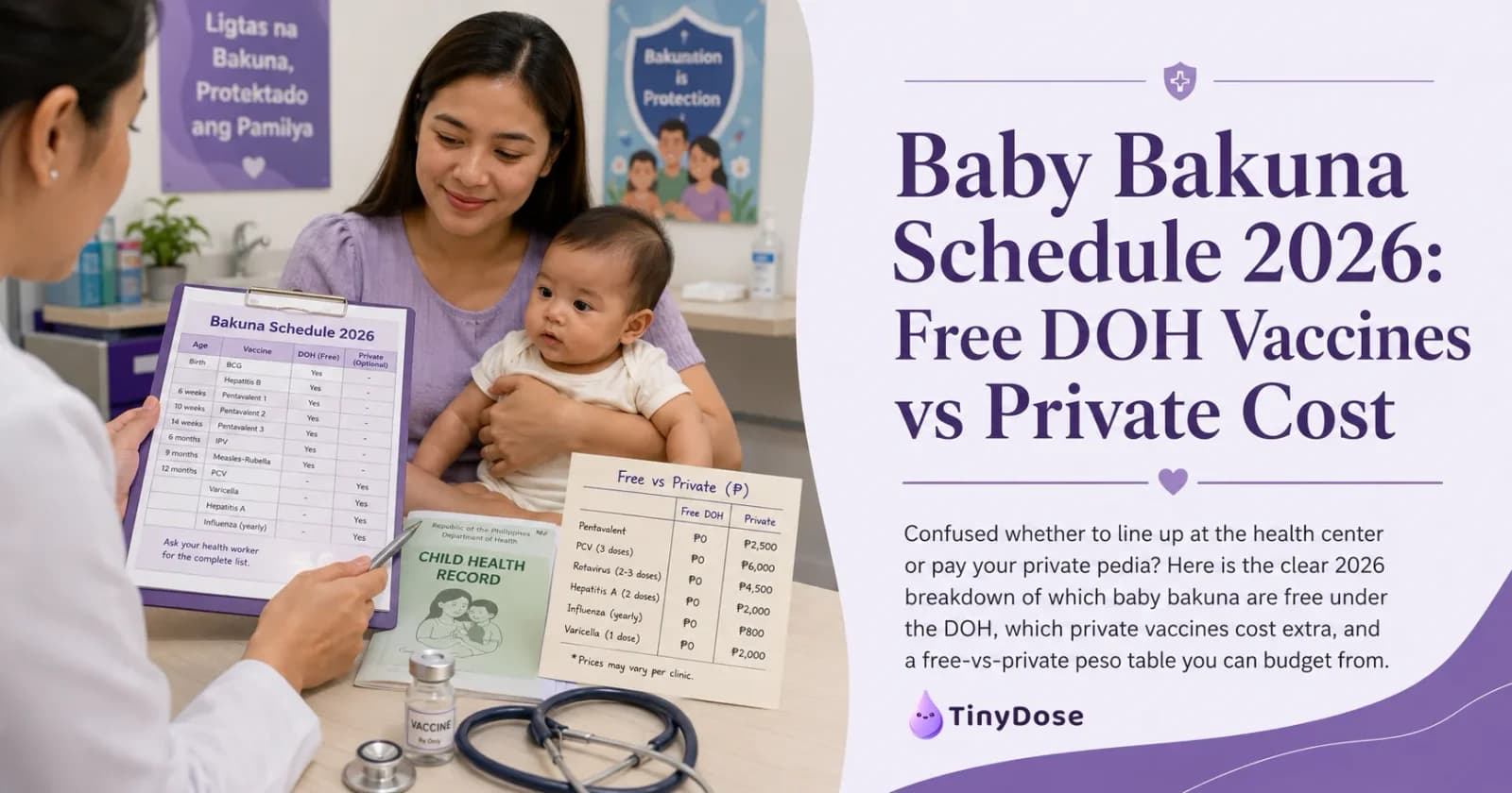 Baby Bakuna Schedule 2026: Free DOH Vaccines vs Private Cost
