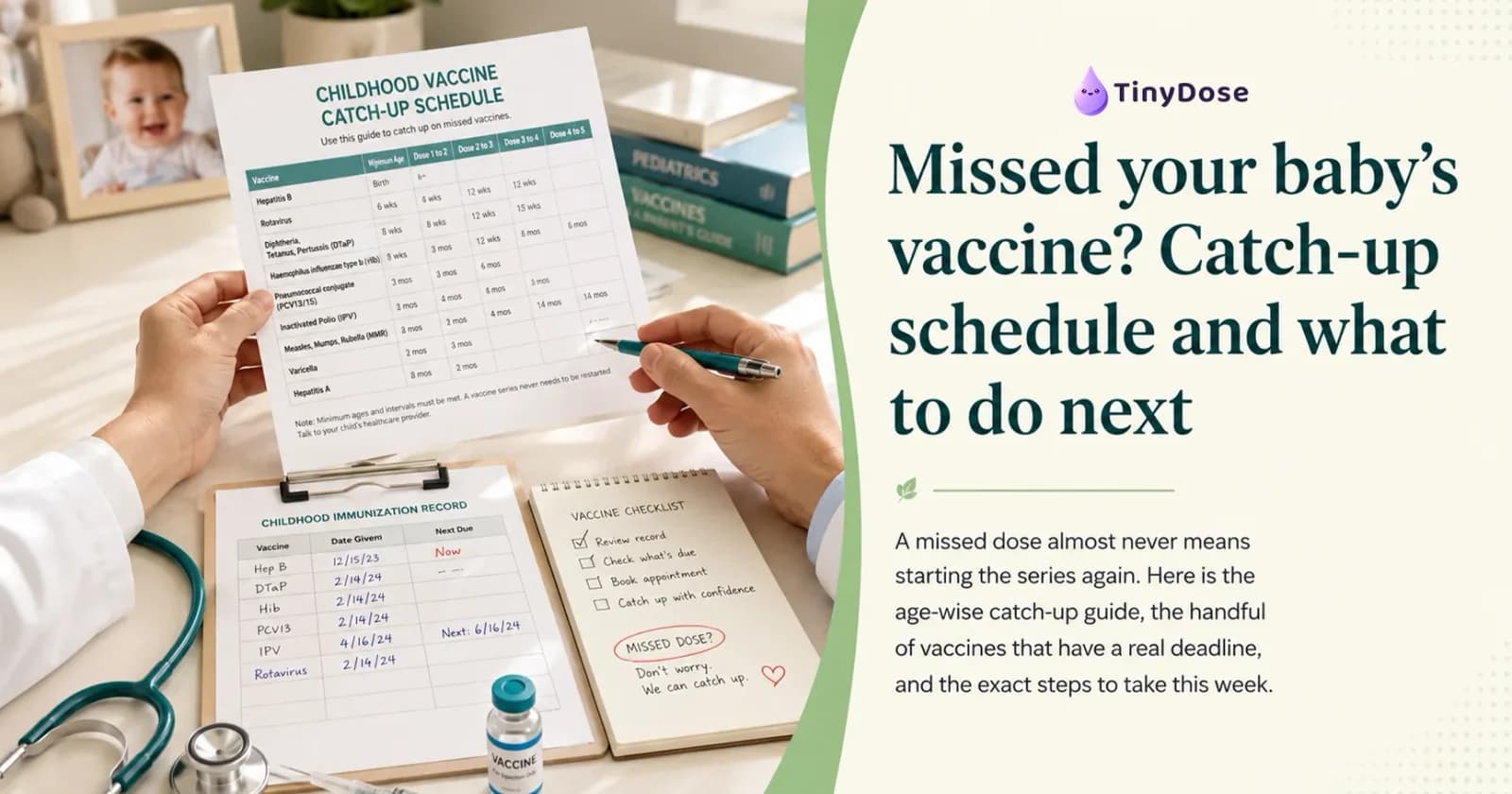 Missed your baby's vaccine? Catch-up schedule and what to do next